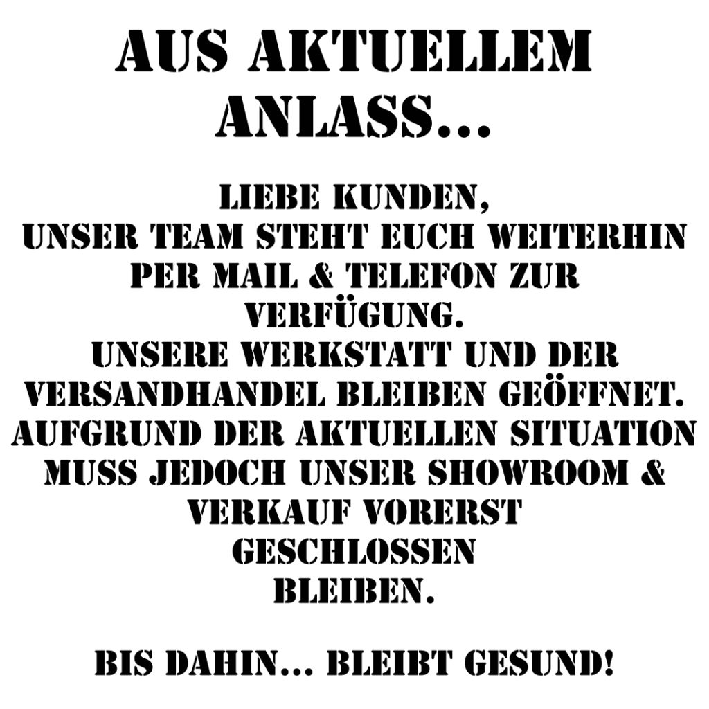 Aus aktuellem Anlass…